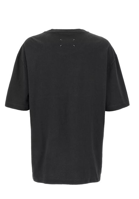 t-shirt logo ricamato unisex nera MAISON MARGIELA | S50GC0705 S24567969